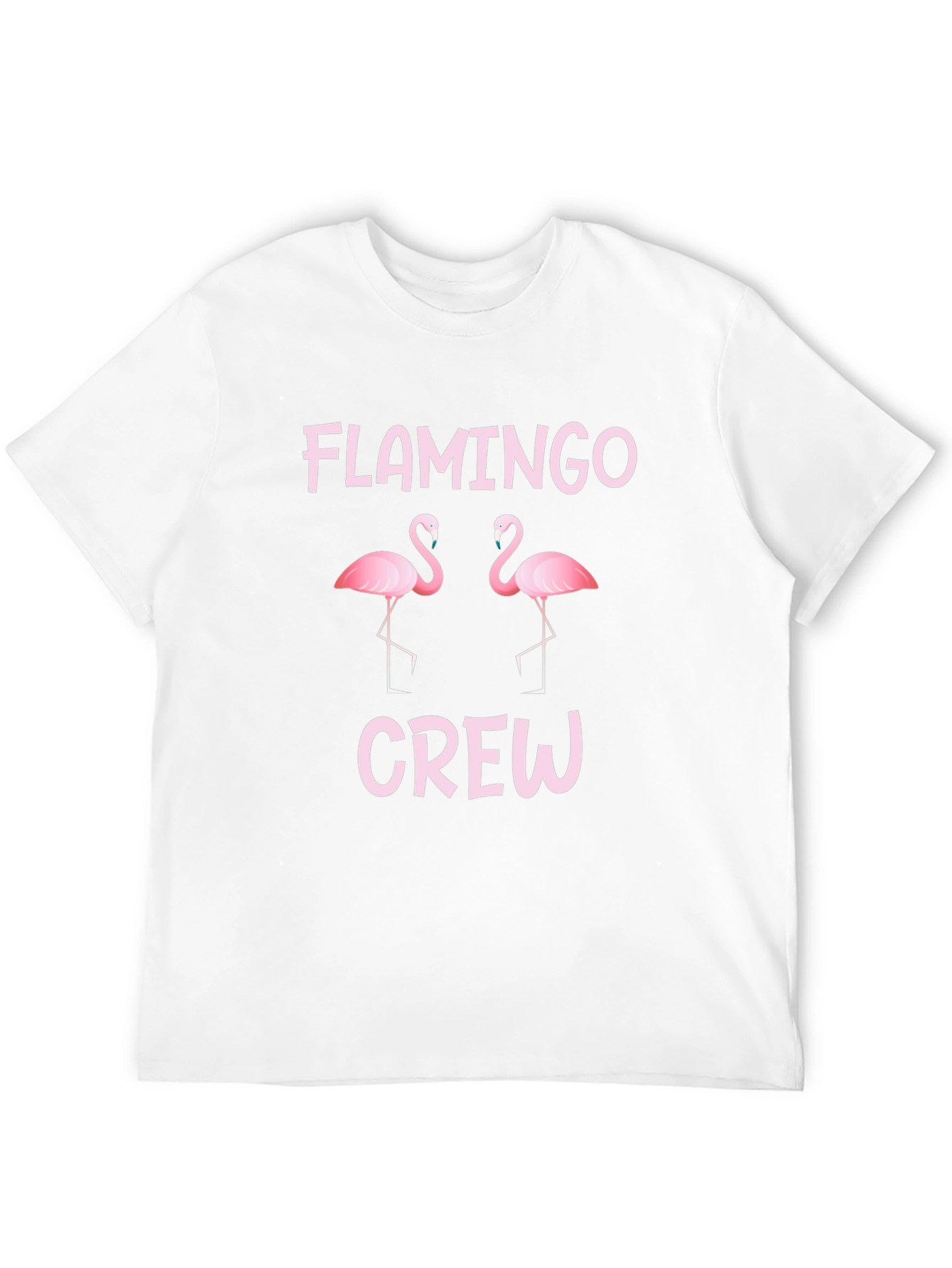 Flamingo Crew T-Shirt - Fun Pink Graphic Tee
