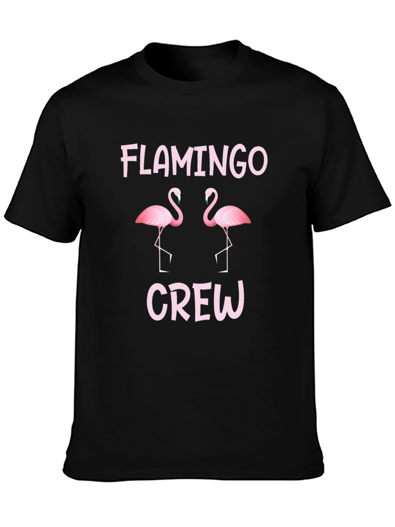 Flamingo Crew T-Shirt - Fun Pink Graphic Tee