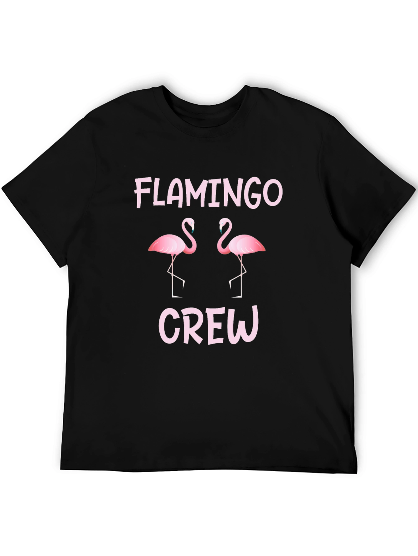 Flamingo Crew T-Shirt - Fun Pink Graphic Tee