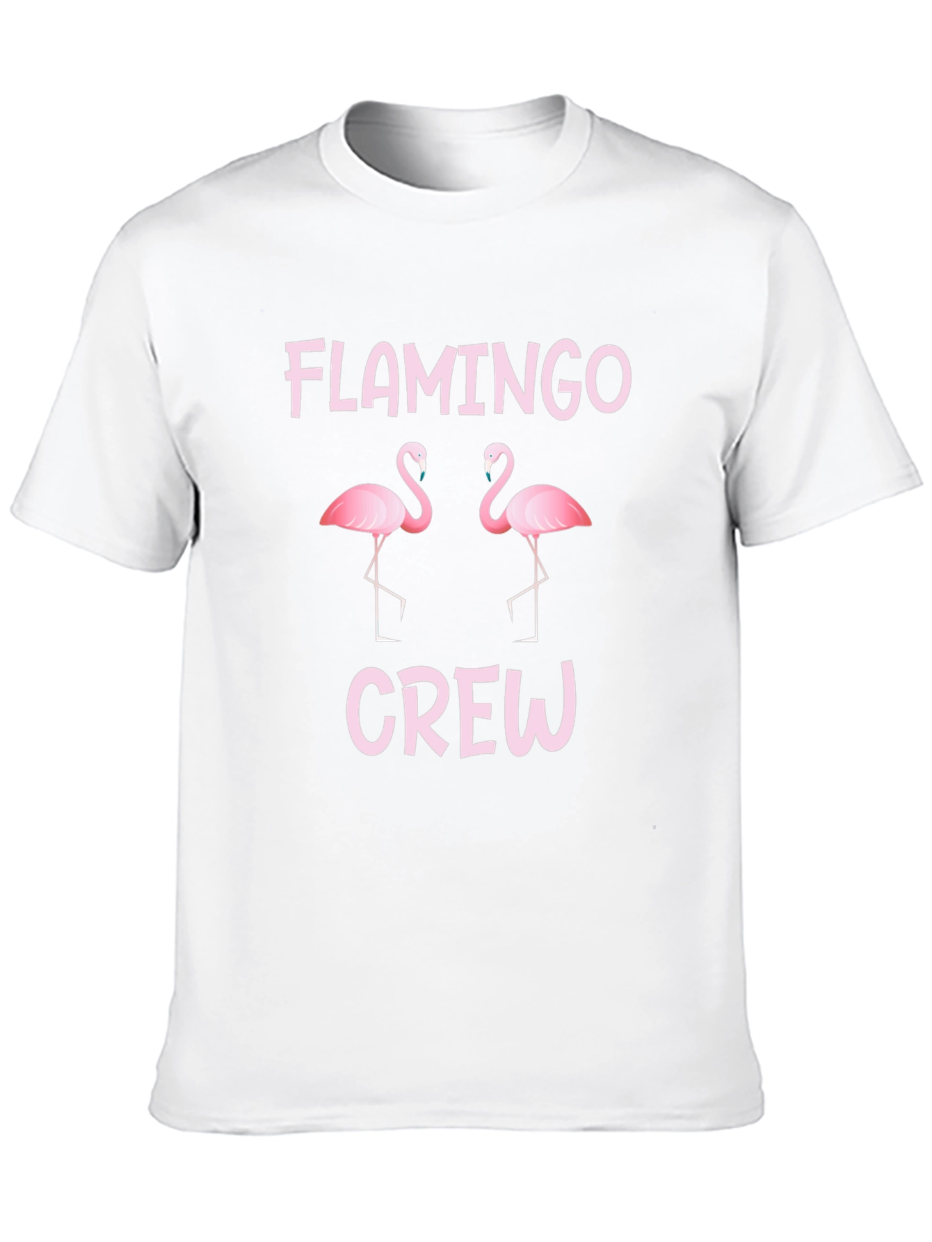 Flamingo Crew T-Shirt - Fun Pink Graphic Tee