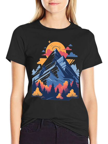 Mountain Graphic Tee - Nature Adventure Shirt
