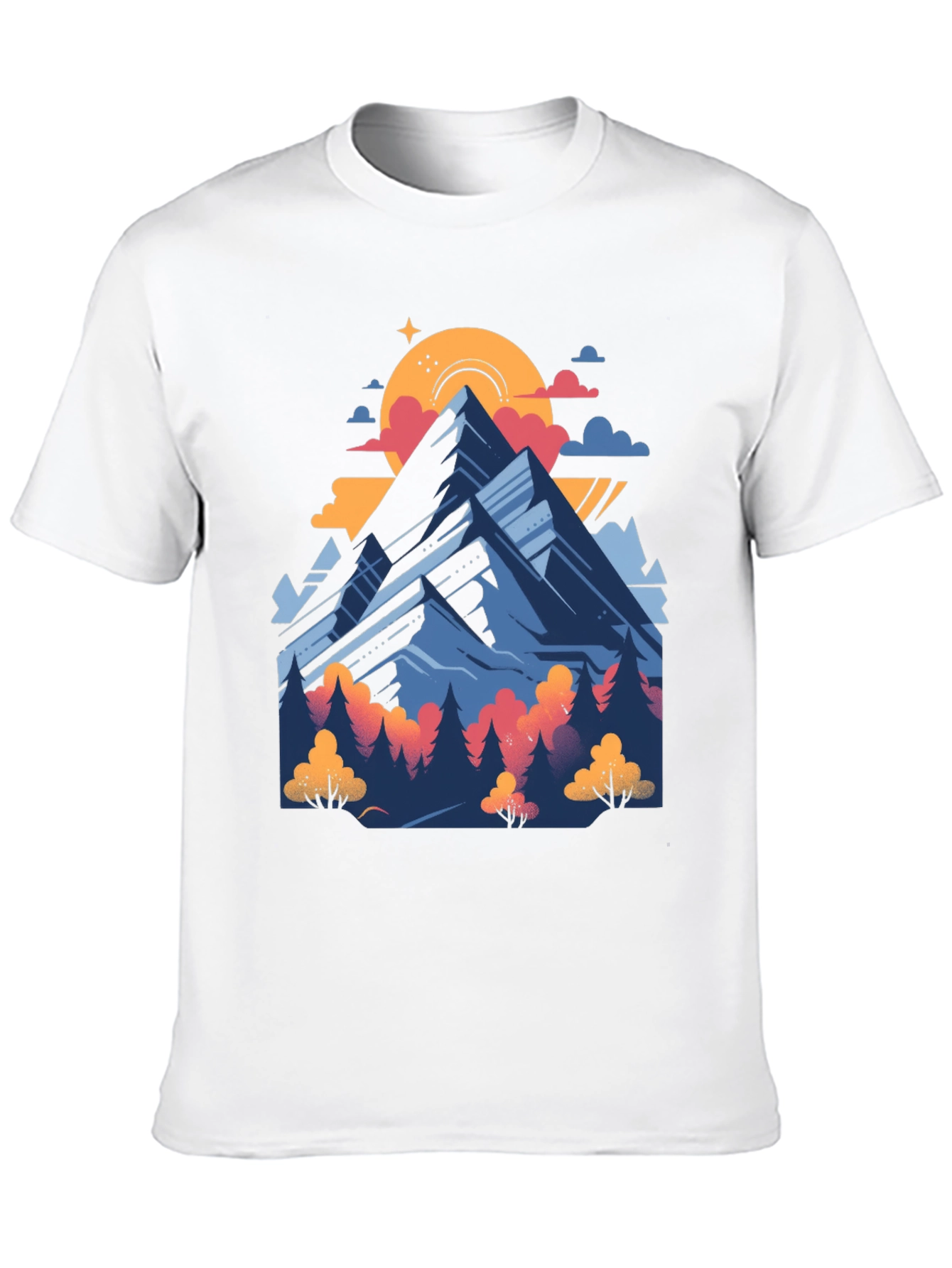 Mountain Graphic Tee - Nature Adventure Shirt