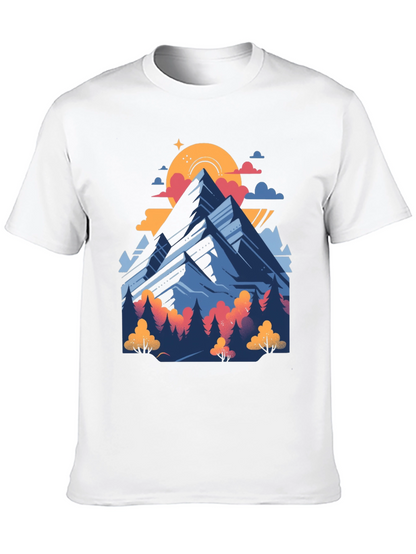 Mountain Graphic Tee - Nature Adventure Shirt