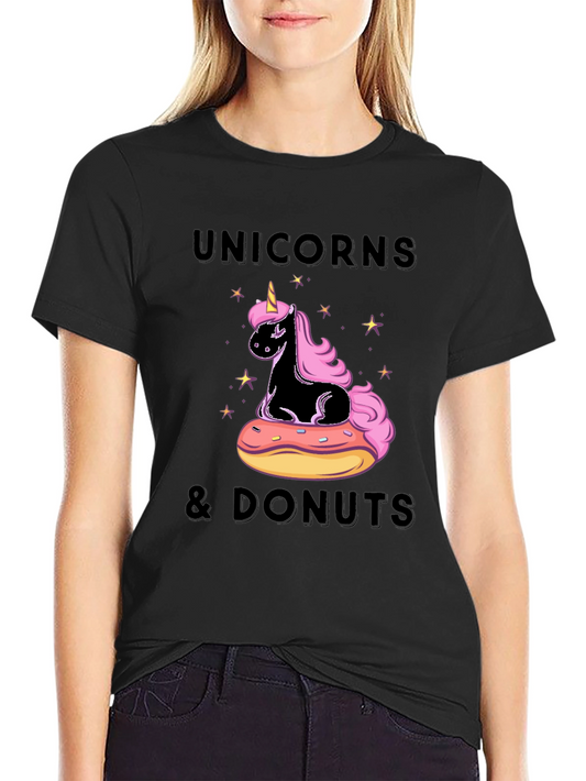 Unicorns & Donuts Graphic T-Shirt