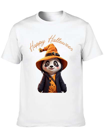 Happy Halloween Panda Witch T-Shirt