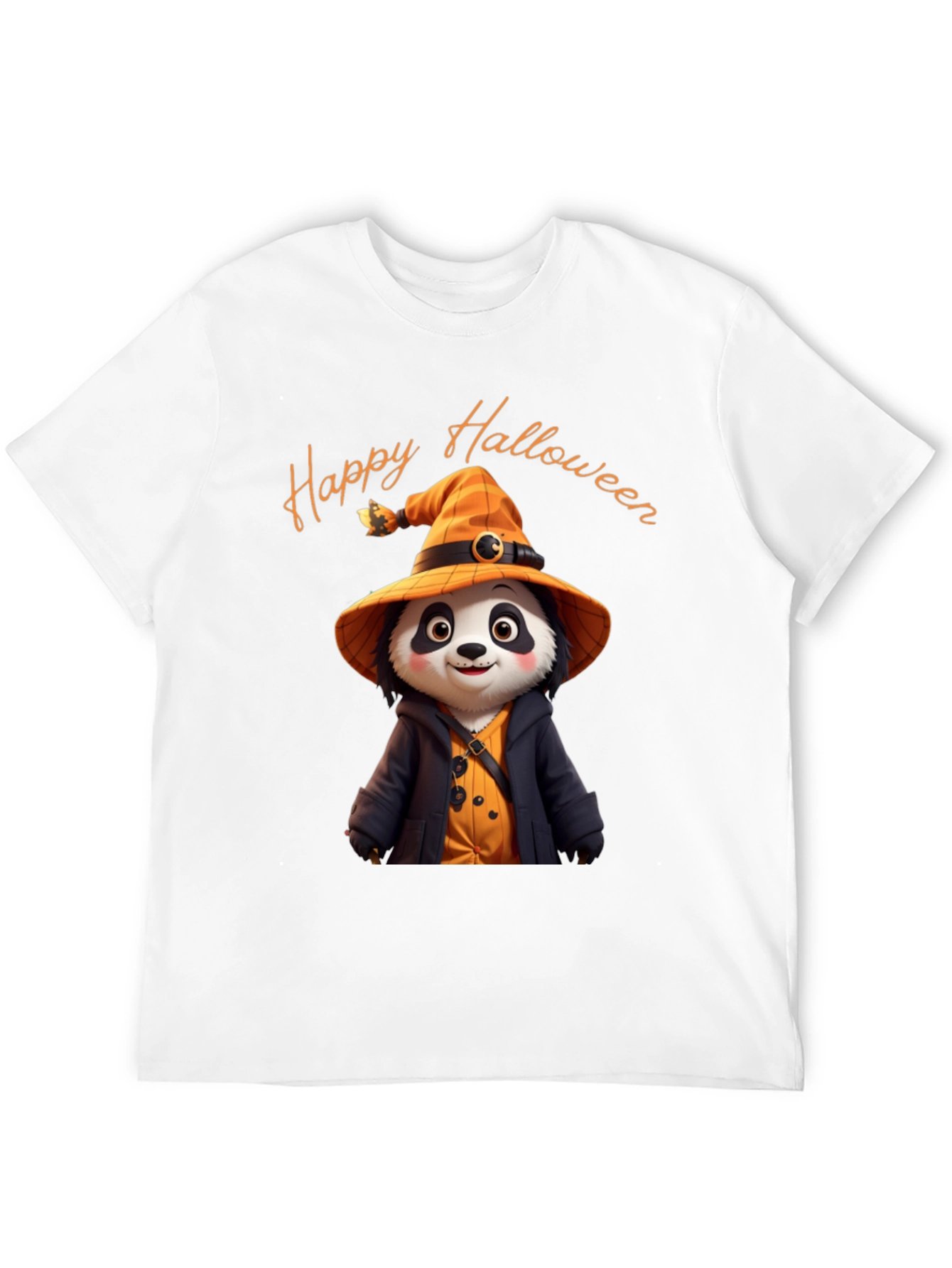Happy Halloween Panda Witch T-Shirt
