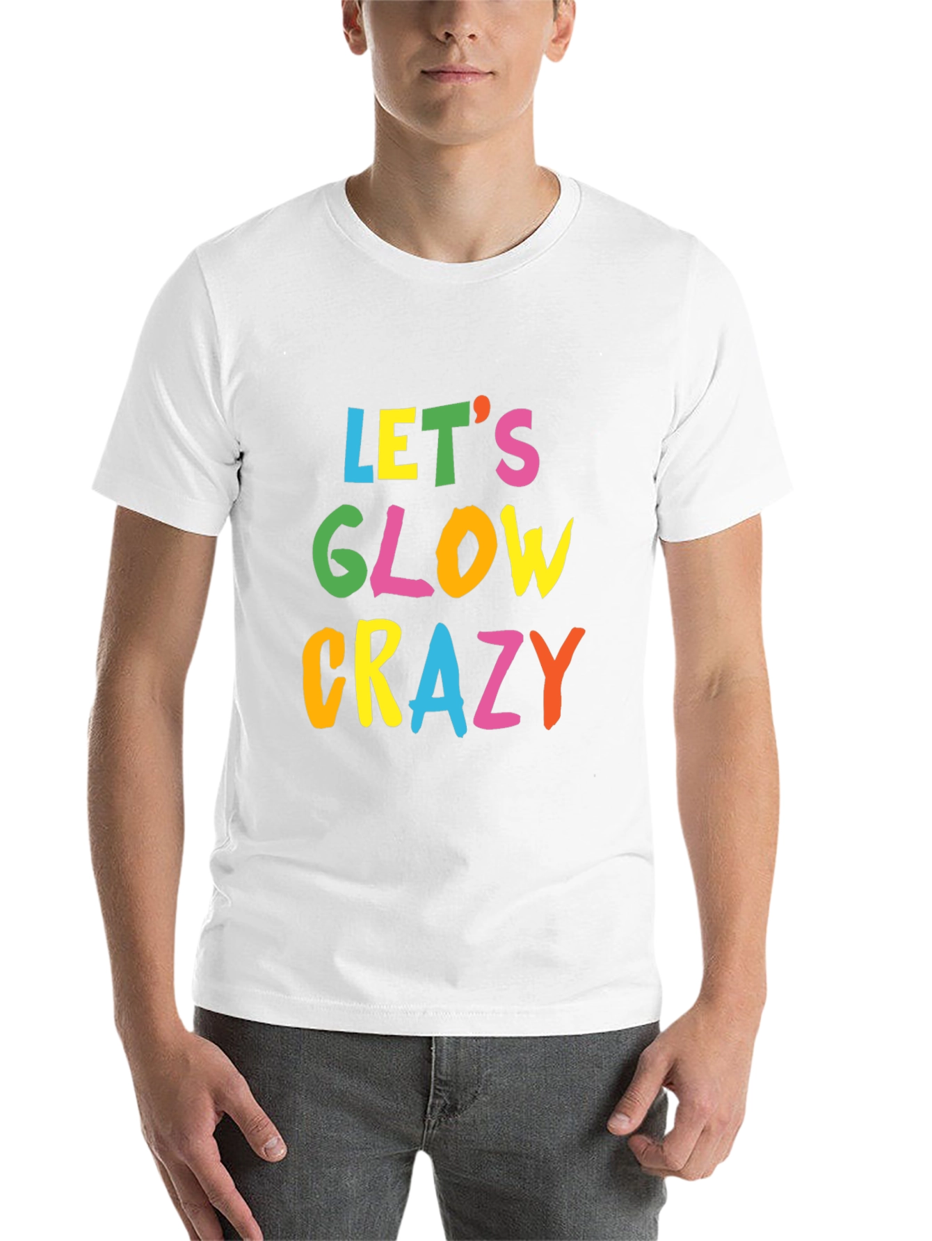 Lets Glow Crazy Black T-Shirt
