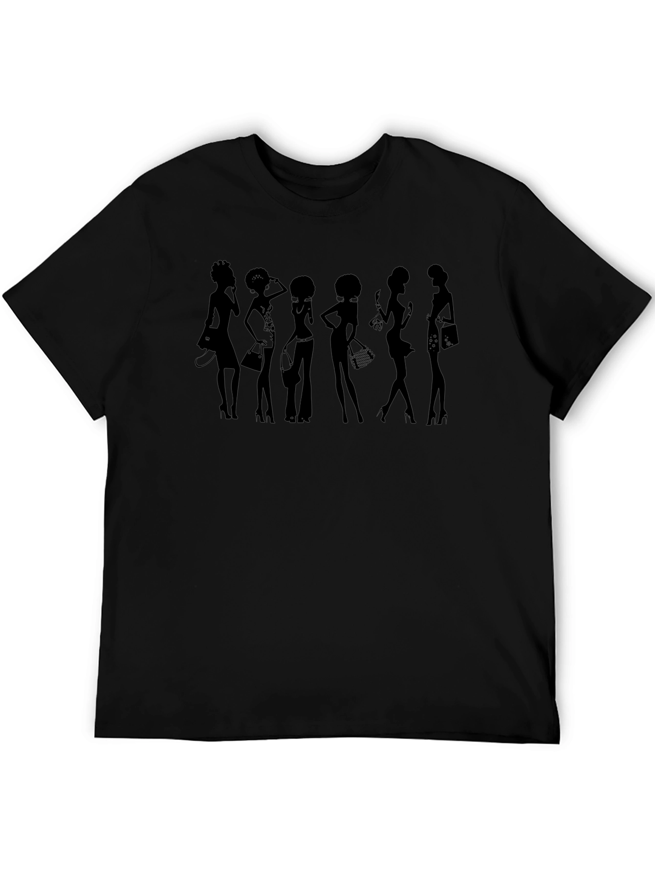 Silhouette Fashionista Black T-Shirt