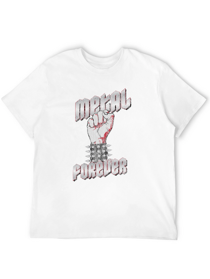Metal Forever Black Graphic T-Shirt