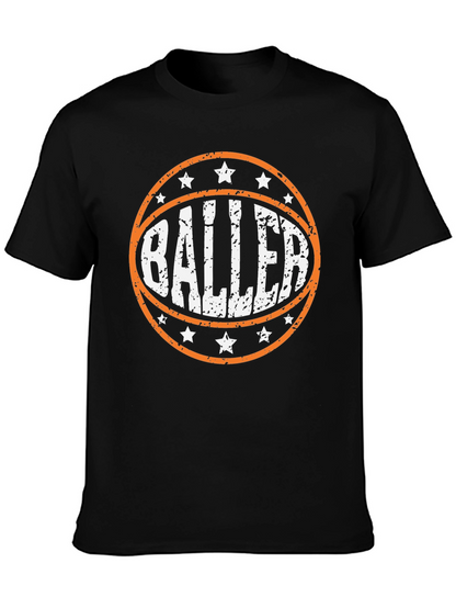 Baller Graphic Tee - Basketball Player T-Shirt