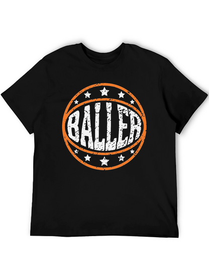 Baller Graphic Tee - Basketball Player T-Shirt