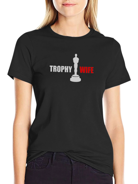 Trophy Wife Graphic Tee - Black Novelty T-Shirt