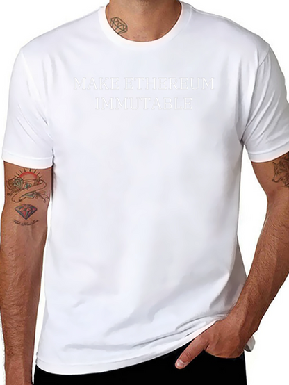 Make Ethereum Immutable Black T-Shirt