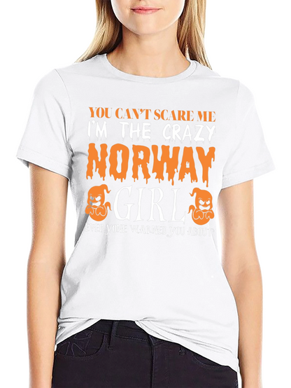 Crazy Norway Girl Halloween T-Shirt