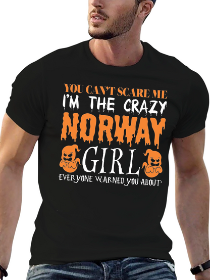 Crazy Norway Girl Halloween T-Shirt