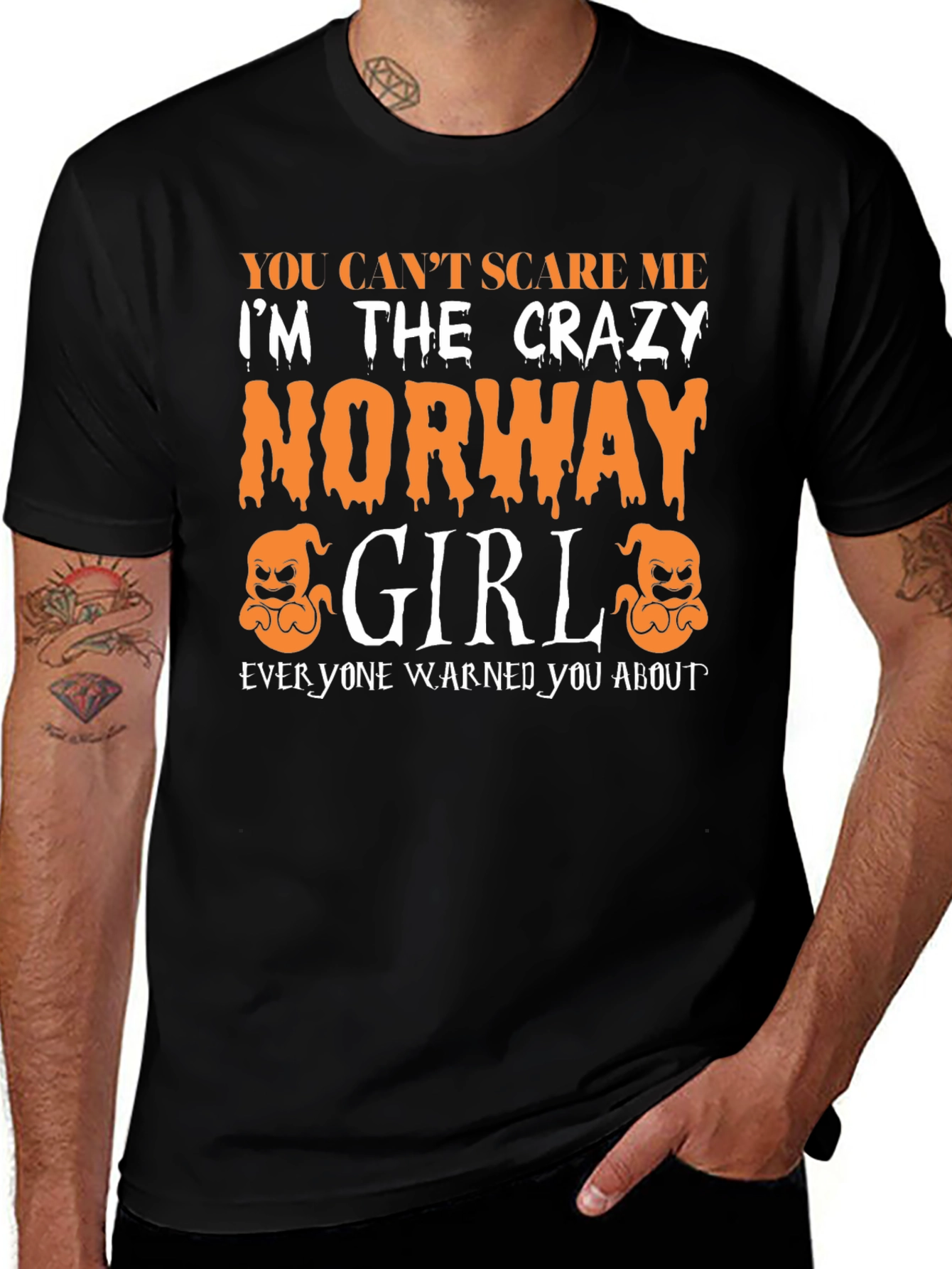 Crazy Norway Girl Halloween T-Shirt