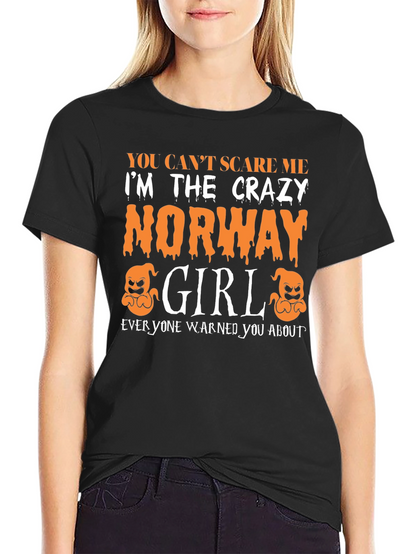Crazy Norway Girl Halloween T-Shirt