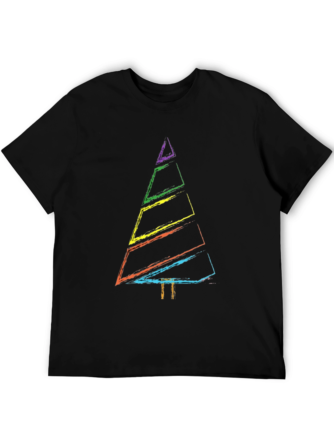 Rainbow Christmas Tree Graphic Tee