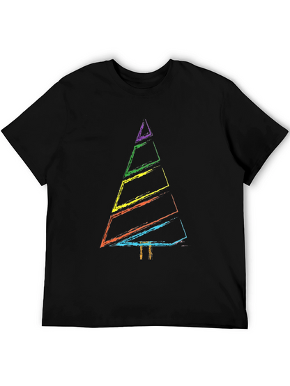 Rainbow Christmas Tree Graphic Tee