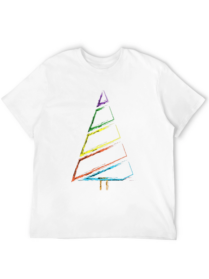 Rainbow Christmas Tree Graphic Tee