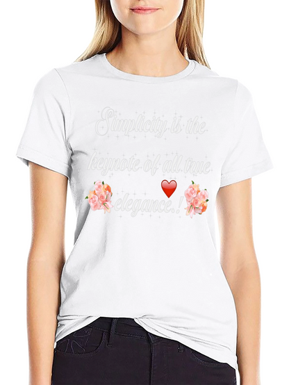 Simplicity Elegance Graphic Tee - Stylish Unisex T-Shirt