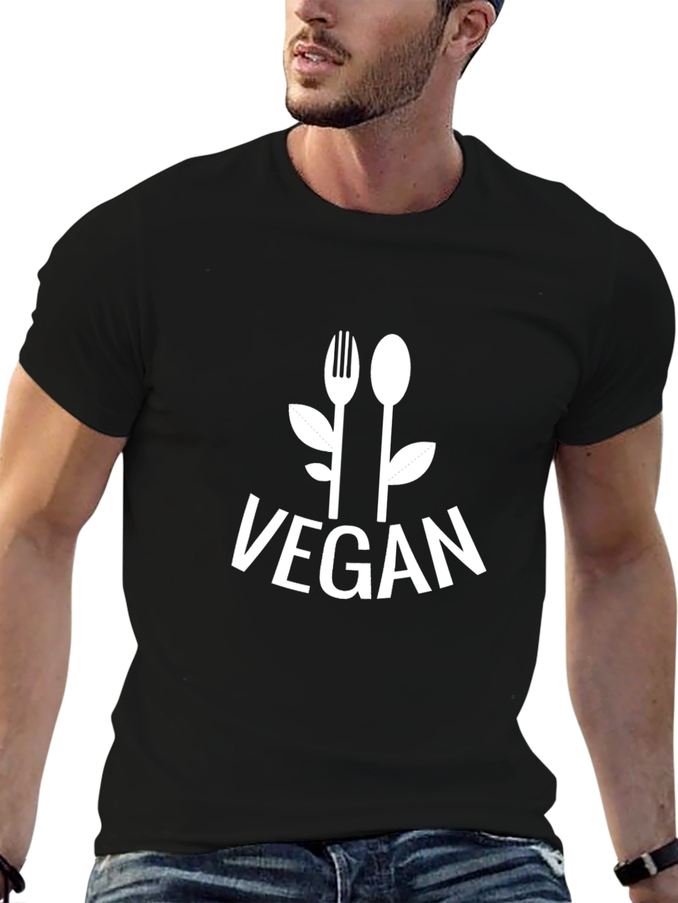 Vegan Spoon & Fork Graphic Tee - Unisex