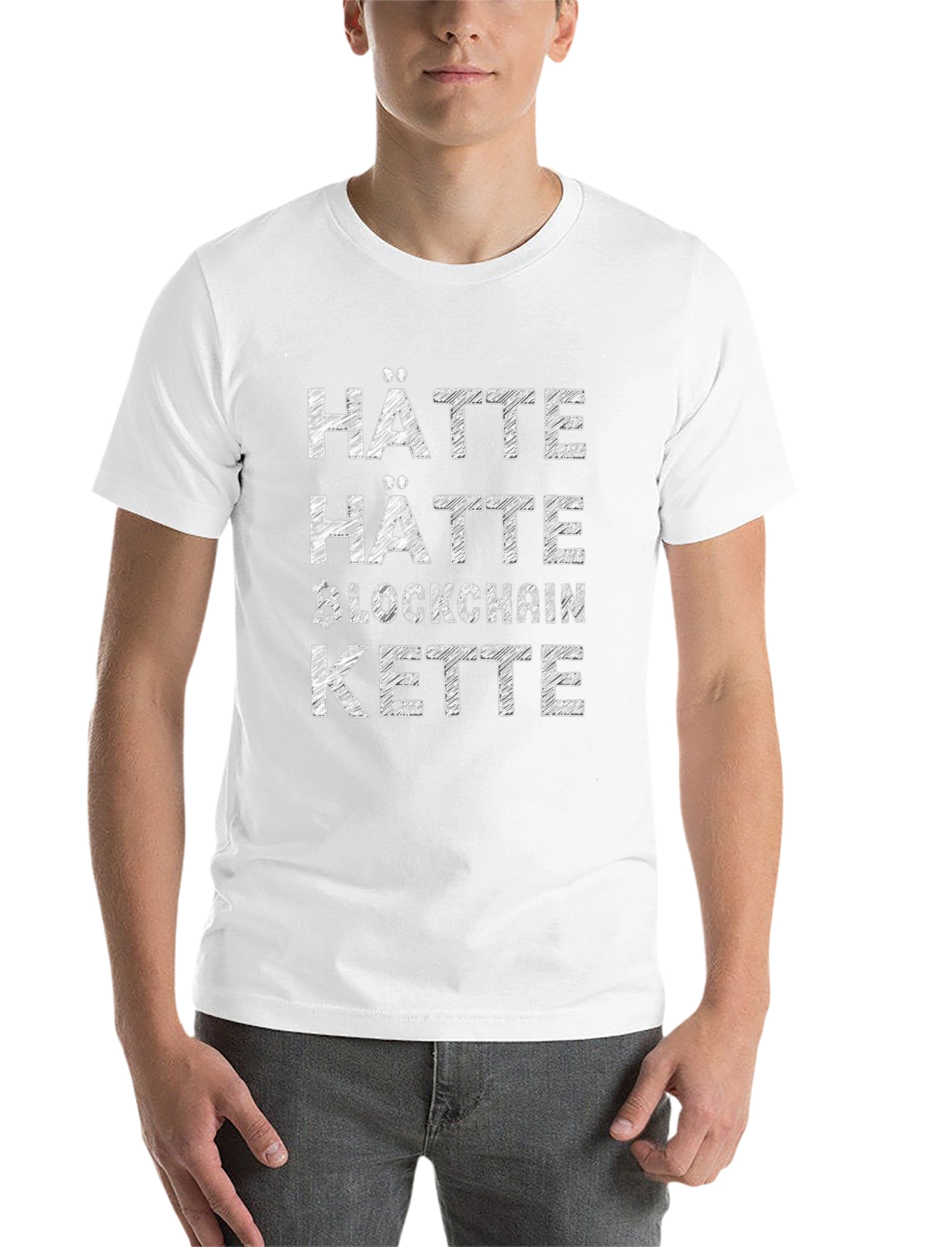 Hätte Hätte Blockchain Kette T-Shirt
