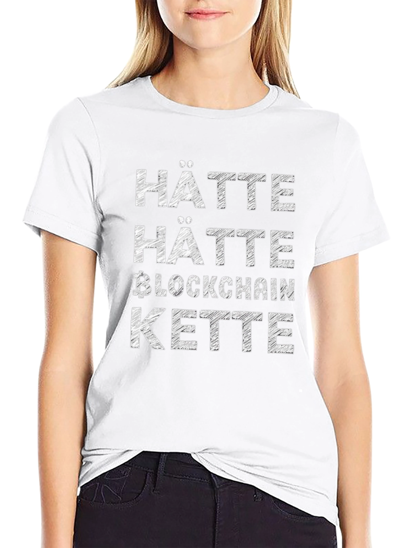 Hätte Hätte Blockchain Kette T-Shirt