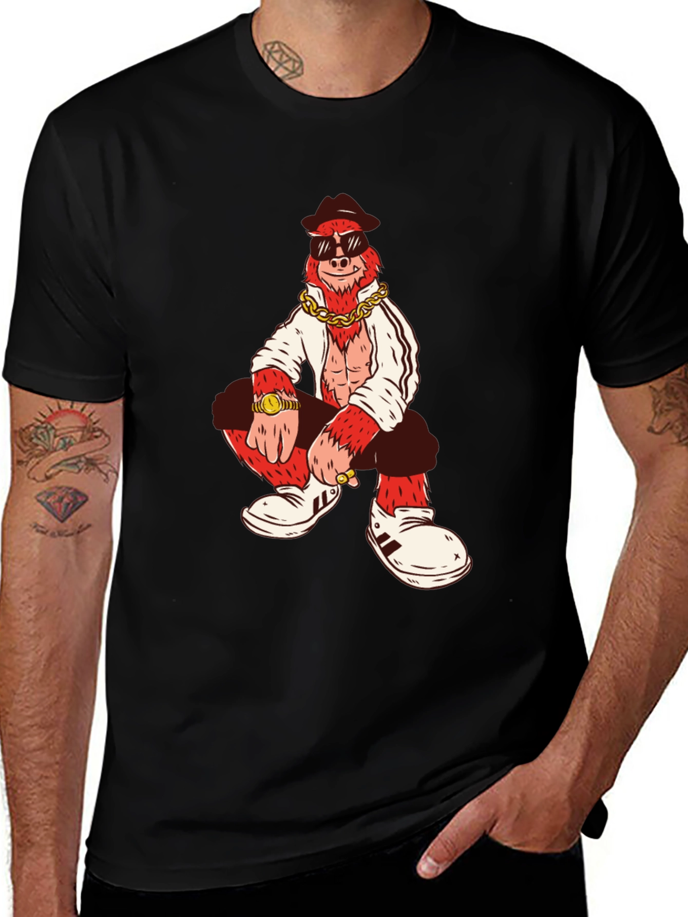 Gangster Gorilla T-Shirt - Cool Graphic Tee