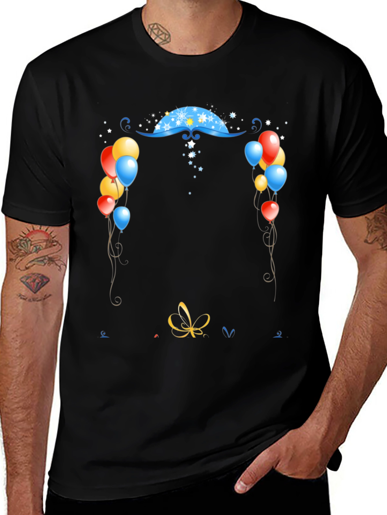 Festive Graphic Print T-Shirt