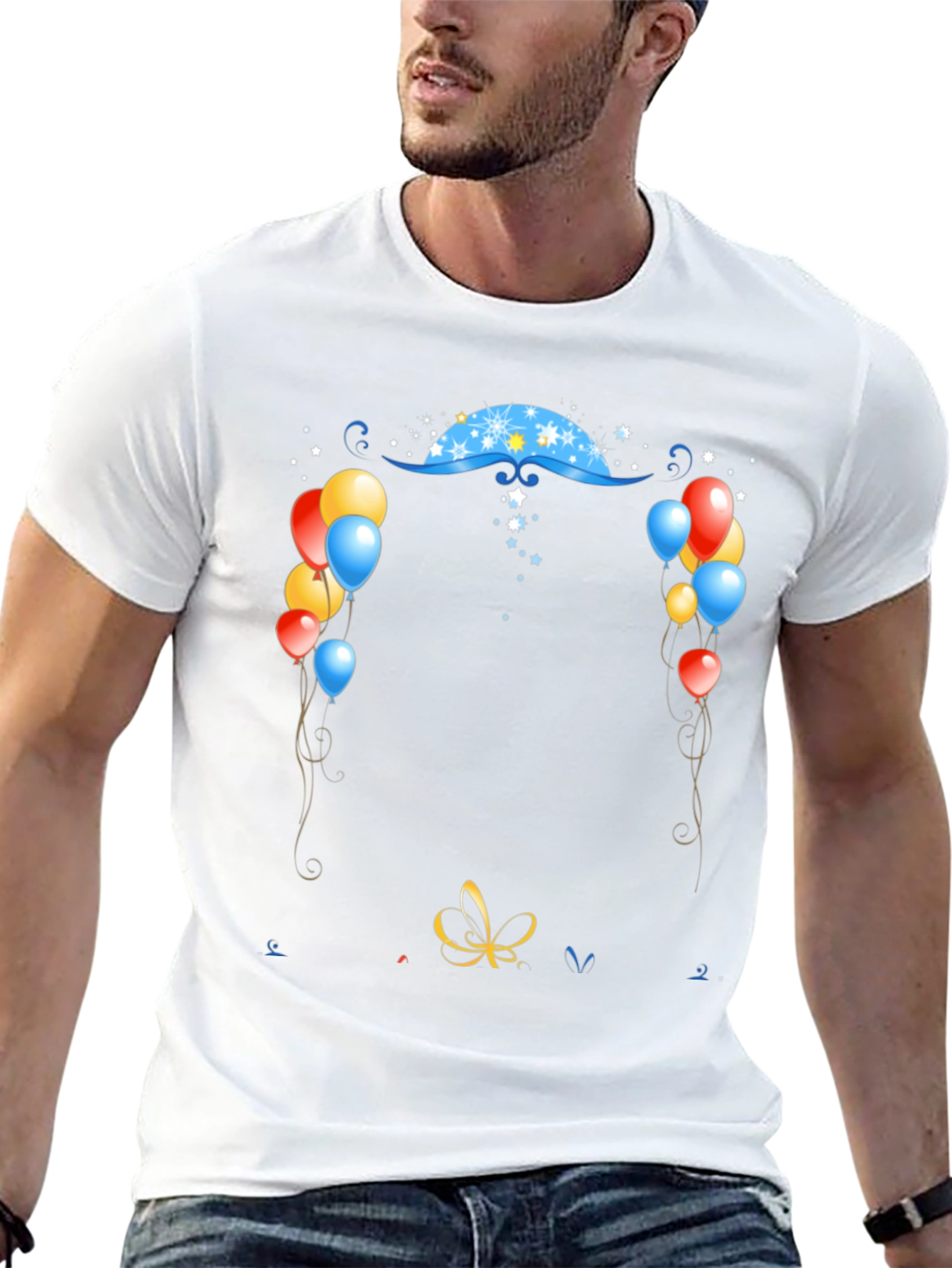 Festive Graphic Print T-Shirt