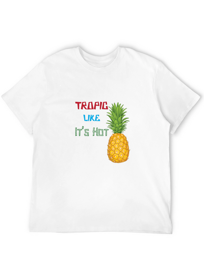 Tropic Like Its Hot Graphic Black T-Shirt