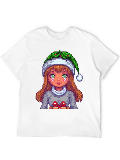 Pixel Holiday Girl Tee