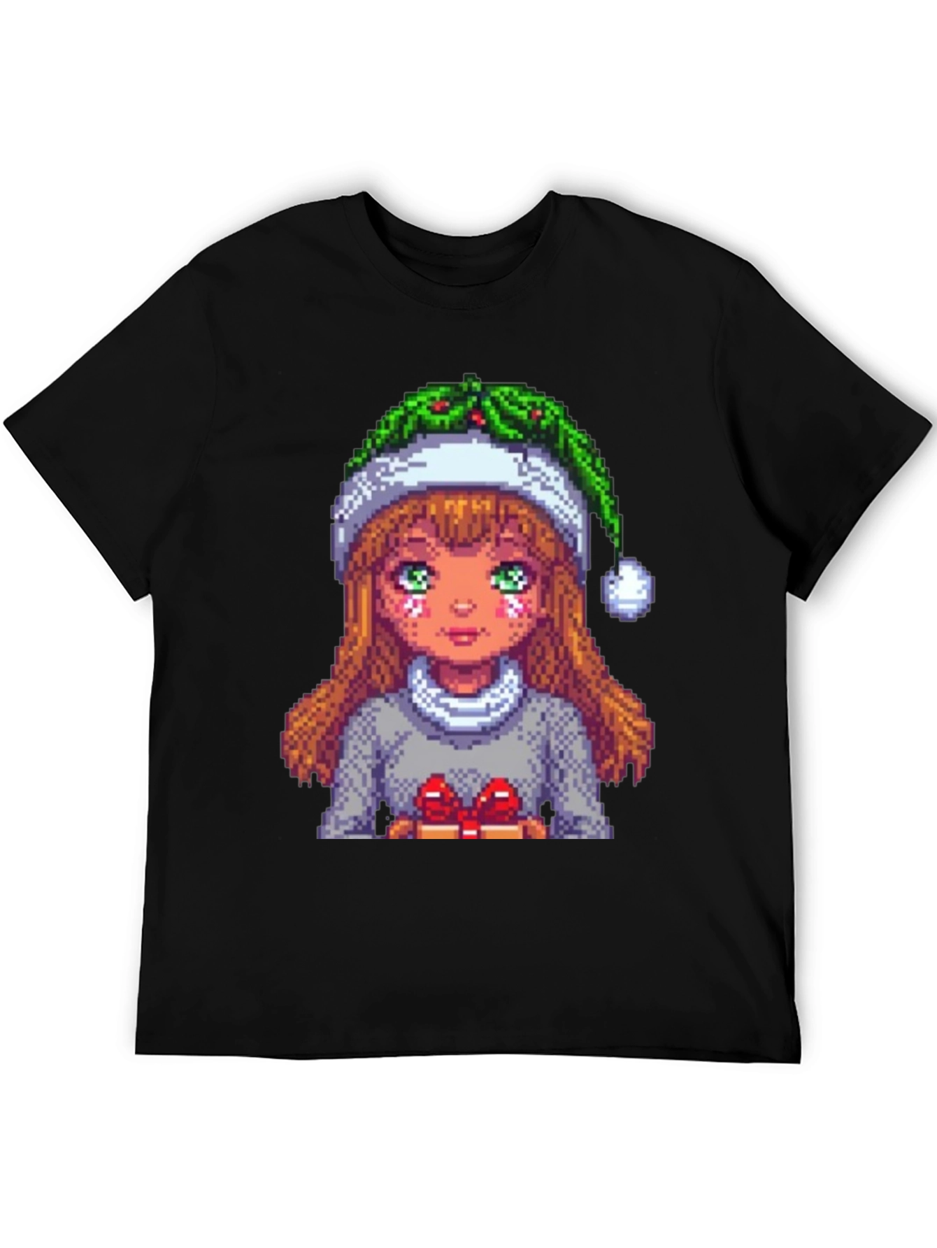 Pixel Holiday Girl Tee