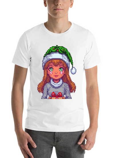 Pixel Holiday Girl Tee