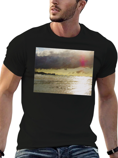 Ocean Sunset Graphic T-Shirt - Soft Cotton Blend