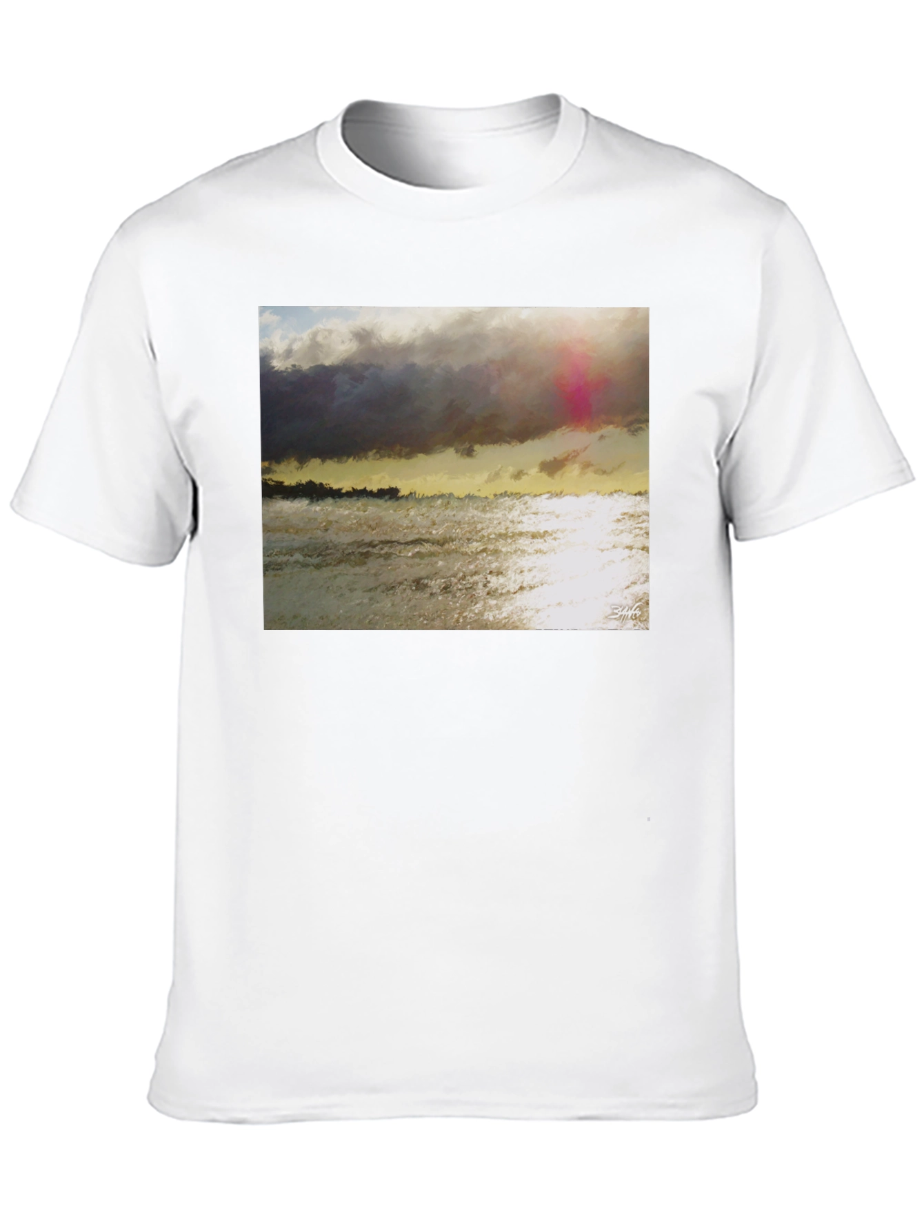 Ocean Sunset Graphic T-Shirt - Soft Cotton Blend