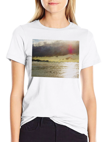 Ocean Sunset Graphic T-Shirt - Soft Cotton Blend