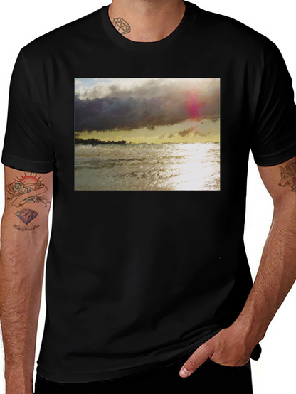 Ocean Sunset Graphic T-Shirt - Soft Cotton Blend