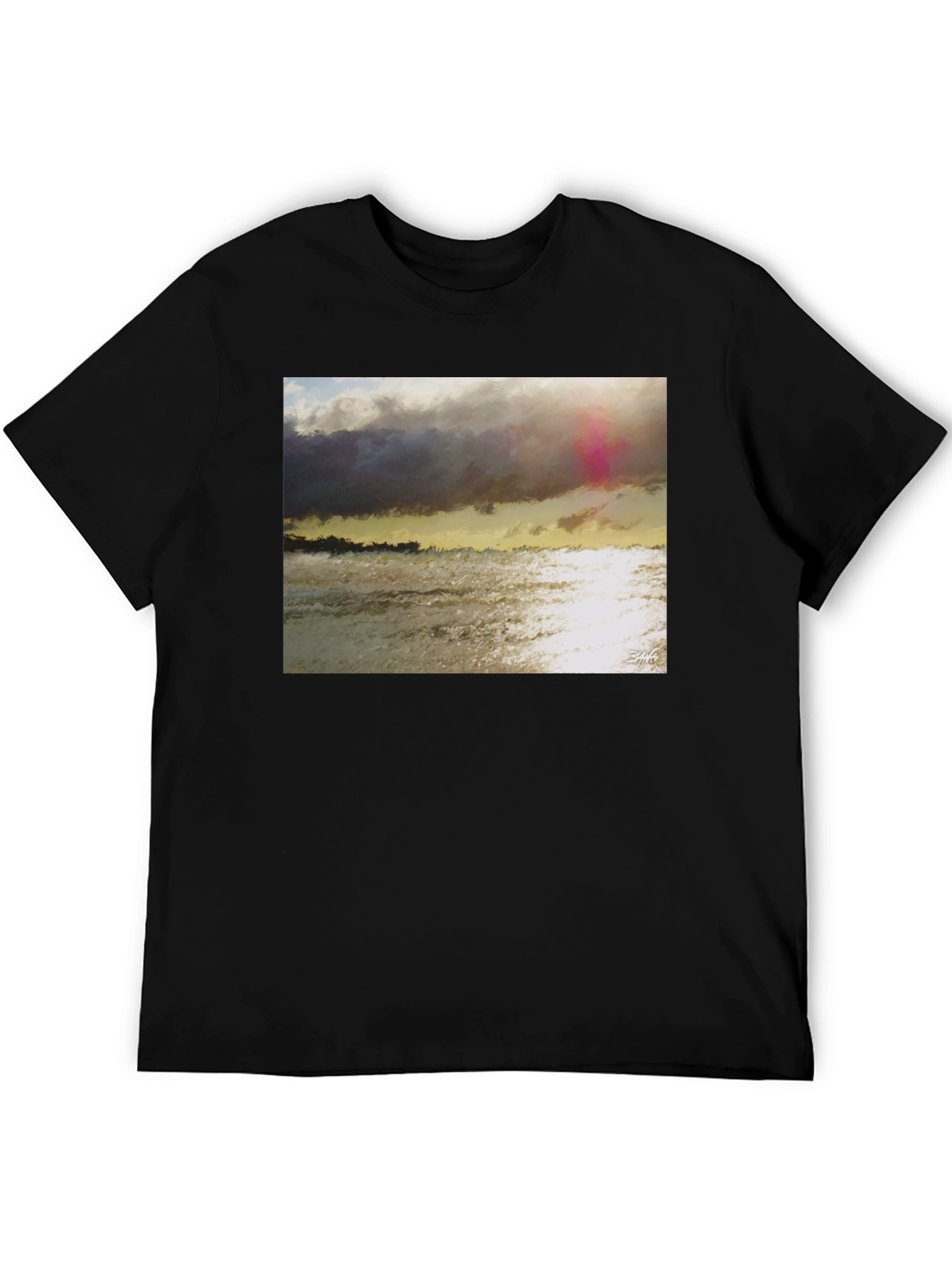 Ocean Sunset Graphic T-Shirt - Soft Cotton Blend