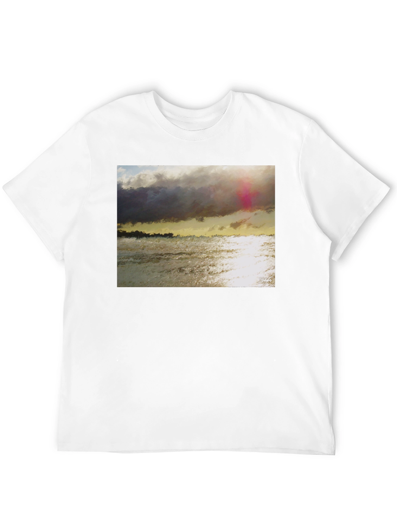 Ocean Sunset Graphic T-Shirt - Soft Cotton Blend