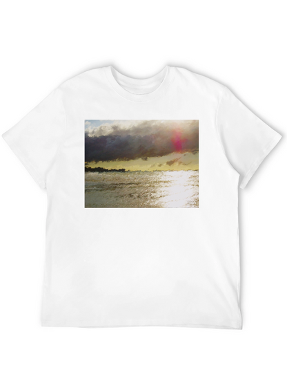 Ocean Sunset Graphic T-Shirt - Soft Cotton Blend