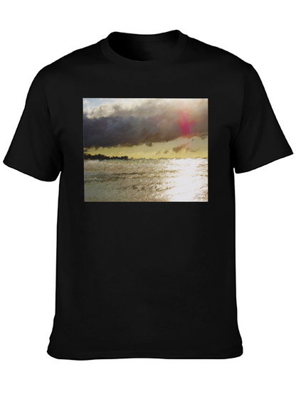 Ocean Sunset Graphic T-Shirt - Soft Cotton Blend