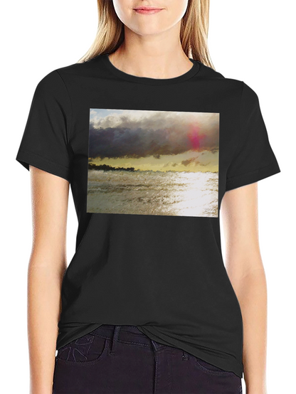 Ocean Sunset Graphic T-Shirt - Soft Cotton Blend