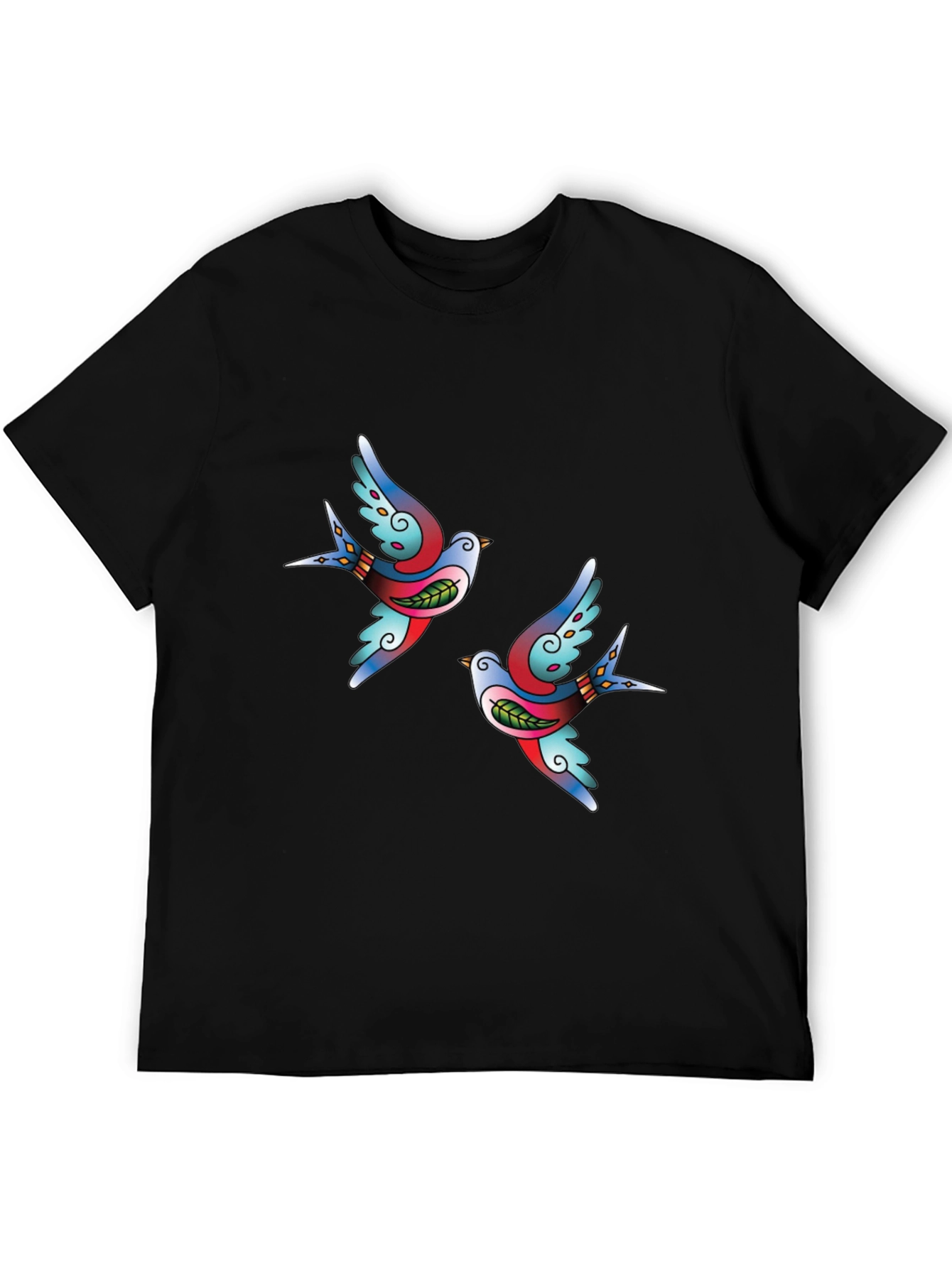 Classic Tattoo Swallow Black T-Shirt