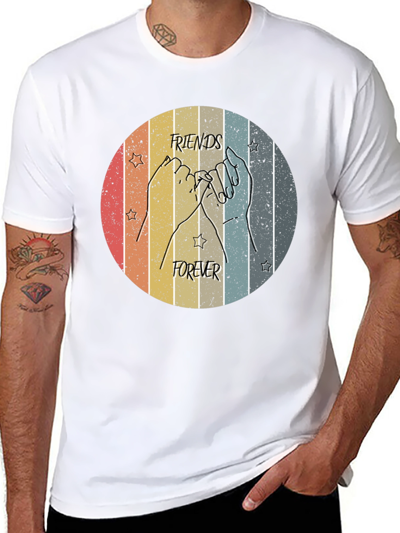 Friends Forever Retro Graphic Tee