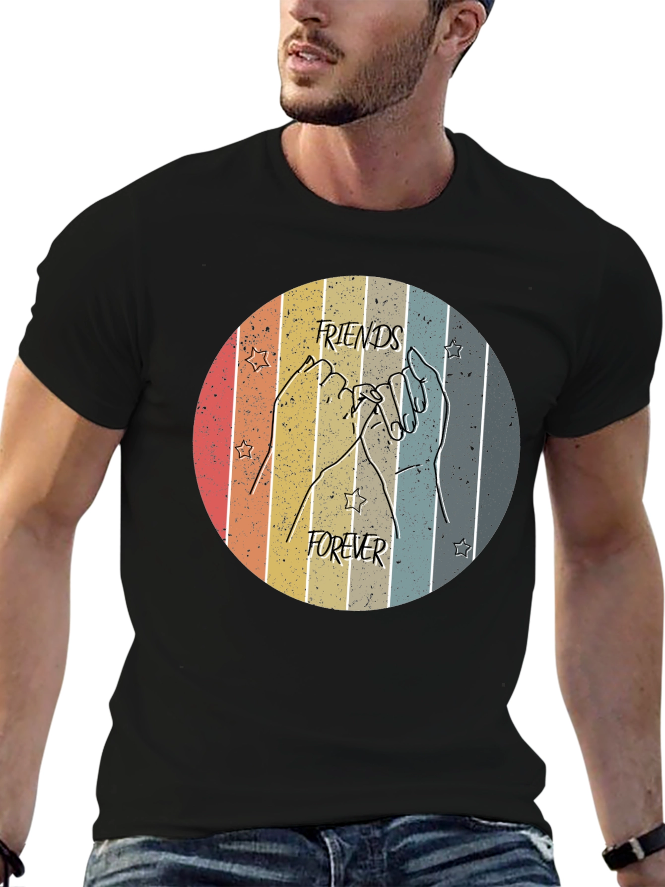 Friends Forever Retro Graphic Tee