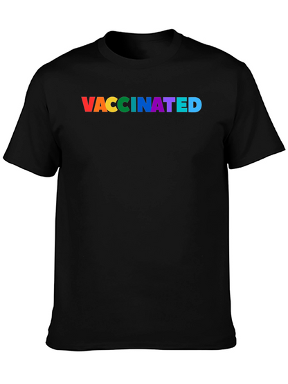 Vaccinated Pride Rainbow Tee