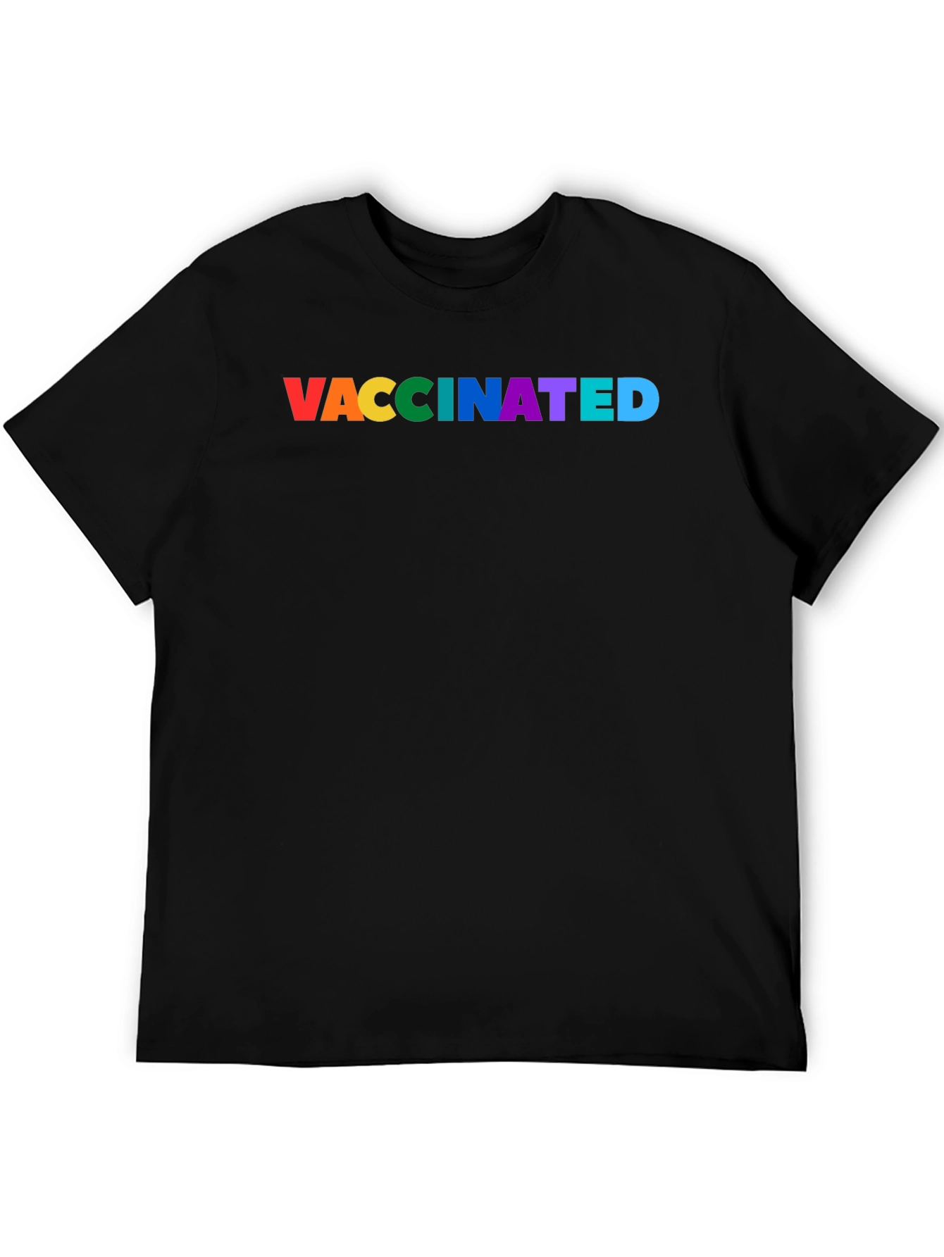 Vaccinated Pride Rainbow Tee