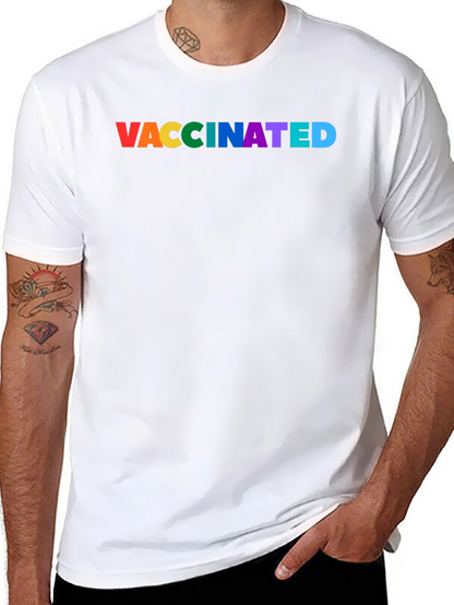 Vaccinated Pride Rainbow Tee